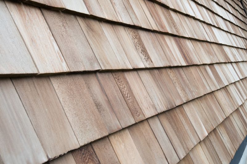 Close-up of Repaired Cedar Shingles