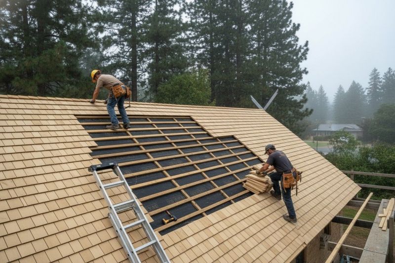 Wood Shake Roof Repair For Cracked, Split, And Rotting Shakes